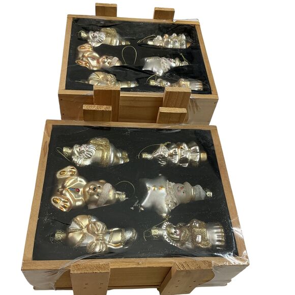 Vintage Christmas Blown Glass Ornaments Lot of 12 Santa Tree Angel Candy Cane - Picture 4 of 7